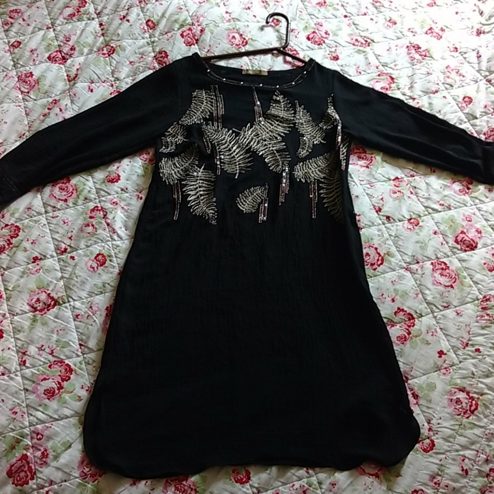 Fabrizio silk black dress